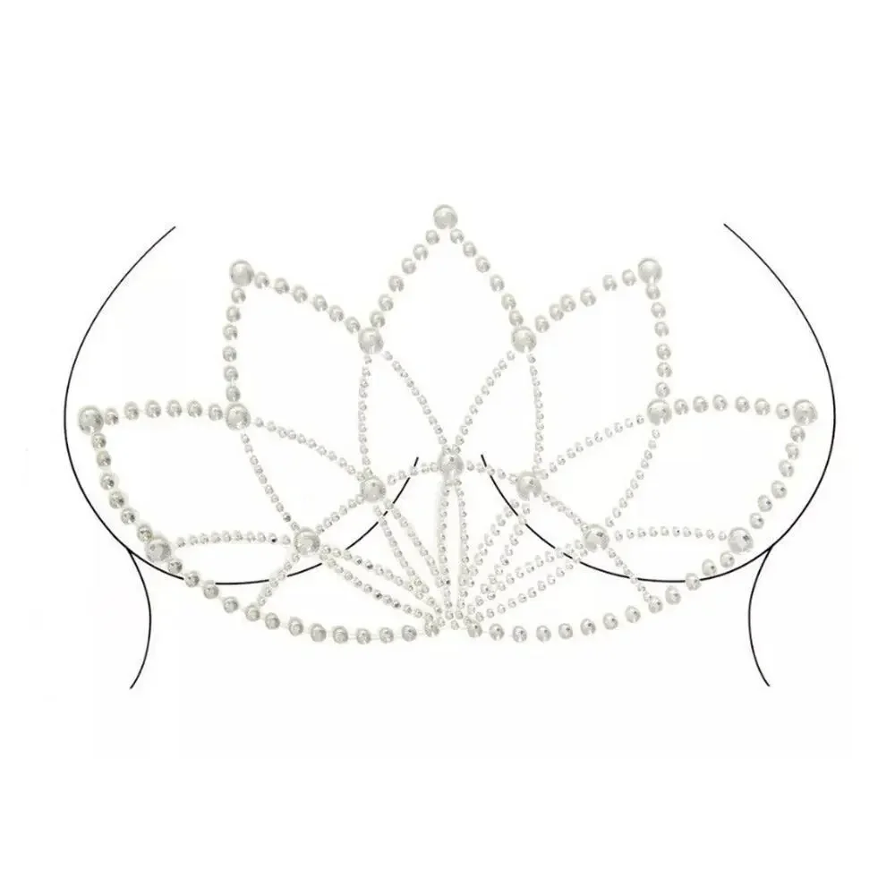 🦋B2G1🦋LEG AVENUE Lotus Adhesive Body Jewels Sticker - Picture 1 of 2